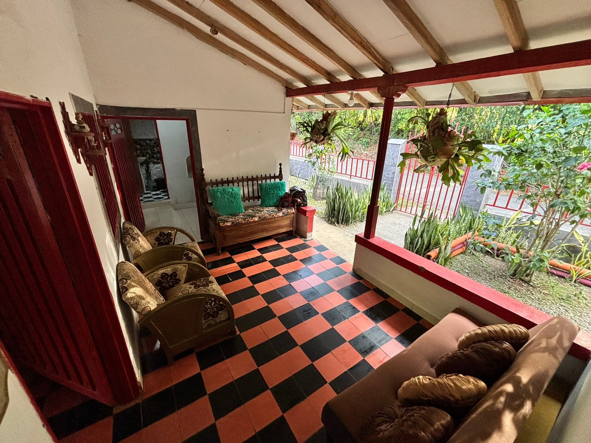 Sala de estar en Finca Tarso